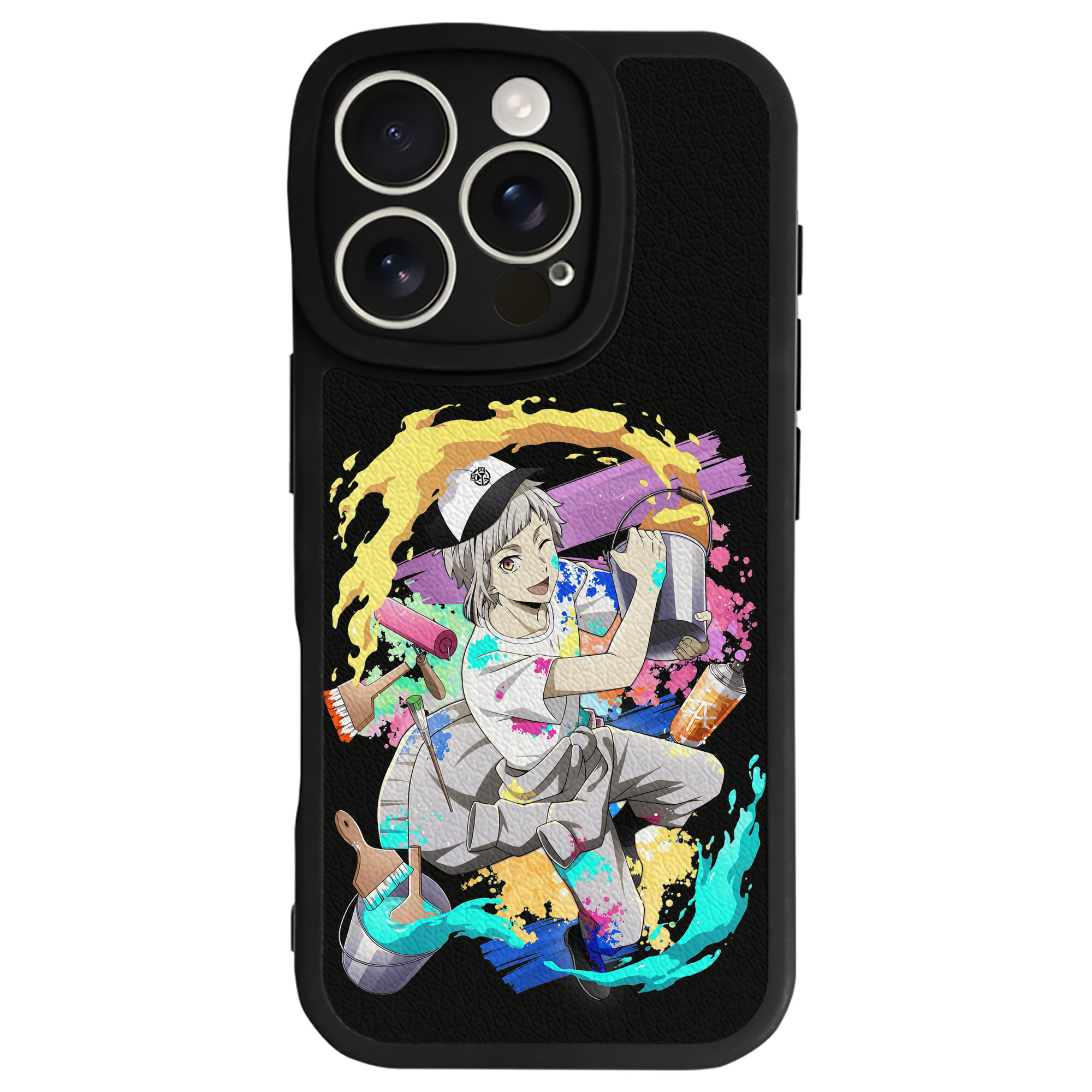 （画像用） 文豪ストレイドッグス Bungo Stray Dogs 【iPhone 16シリーズ対応】シリコンスマホケース（レザー調） 材質：シリコン